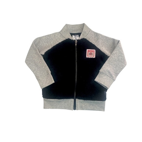 Rivalry Threads jacket Ohio State unisex zip Gray Black teddy bear coat New 3T - Picture 1 of 5